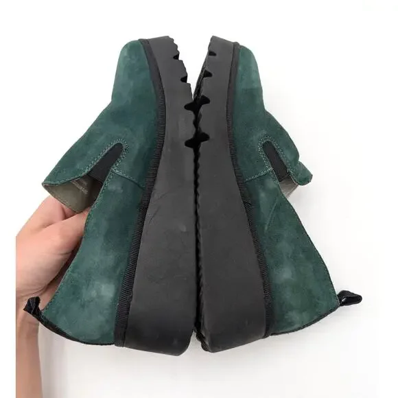 Fly London Pece Wedge Loafer Shoes Women's Forest Green Size US6.5 EU37a - Picture 5 of 15